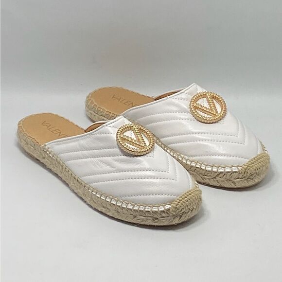Mario Valentino Leather Espadrille Mules size 36 - Picture 3 of 10